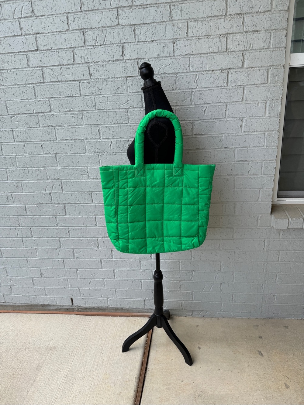 GAP Quilted Green Tote Bag - Picture 2 of 4